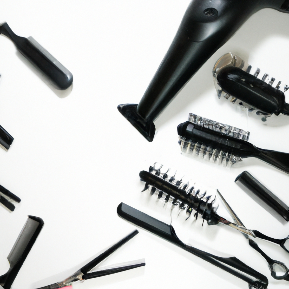 Modern hair styling tools for safe and healthy hair care.