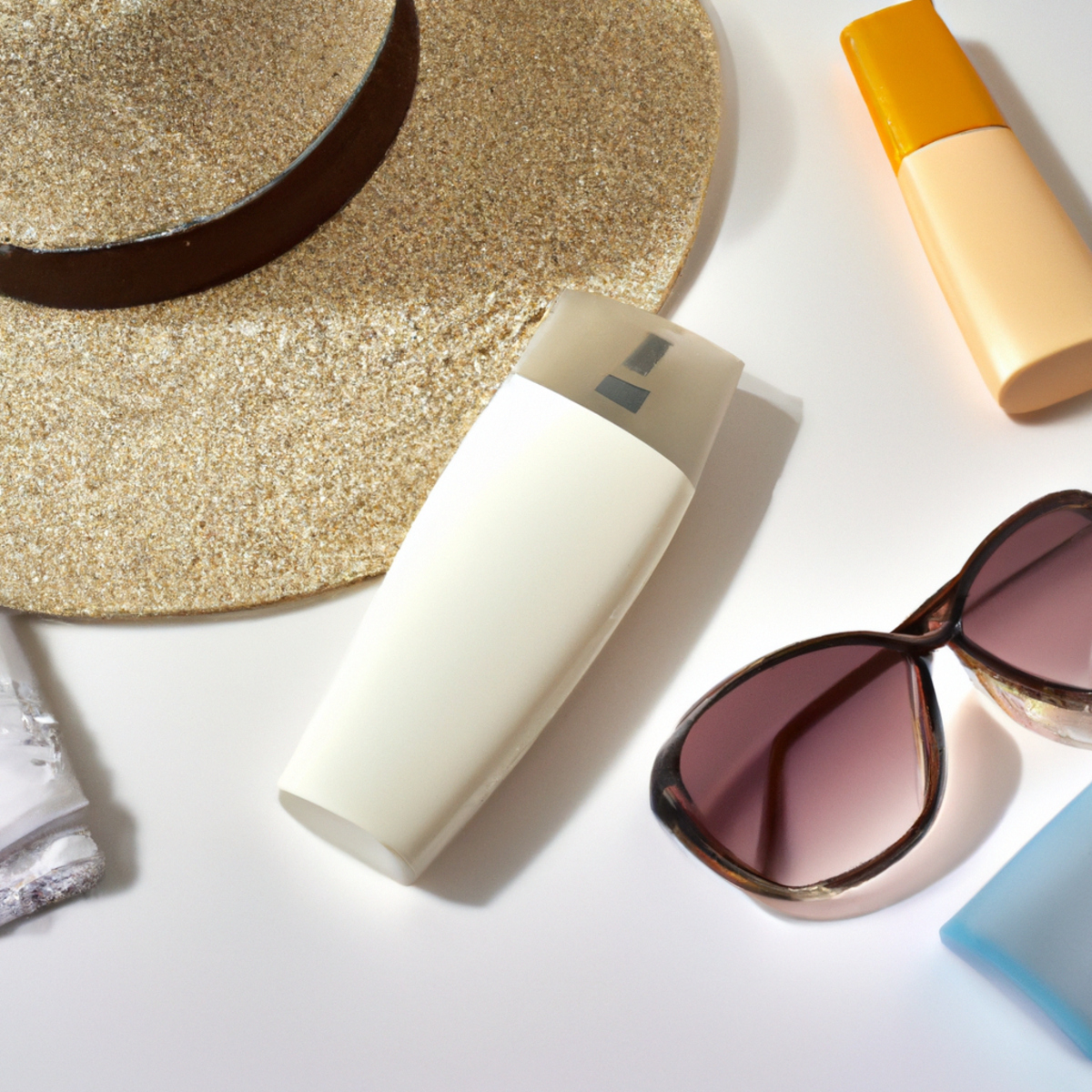 Sun protection and SPF products - Ready to soak up the sun with your natural skin care routines? Don't forget your trusty sunscreen, stylish hat, and beach essentials for a day of fun in the sun!