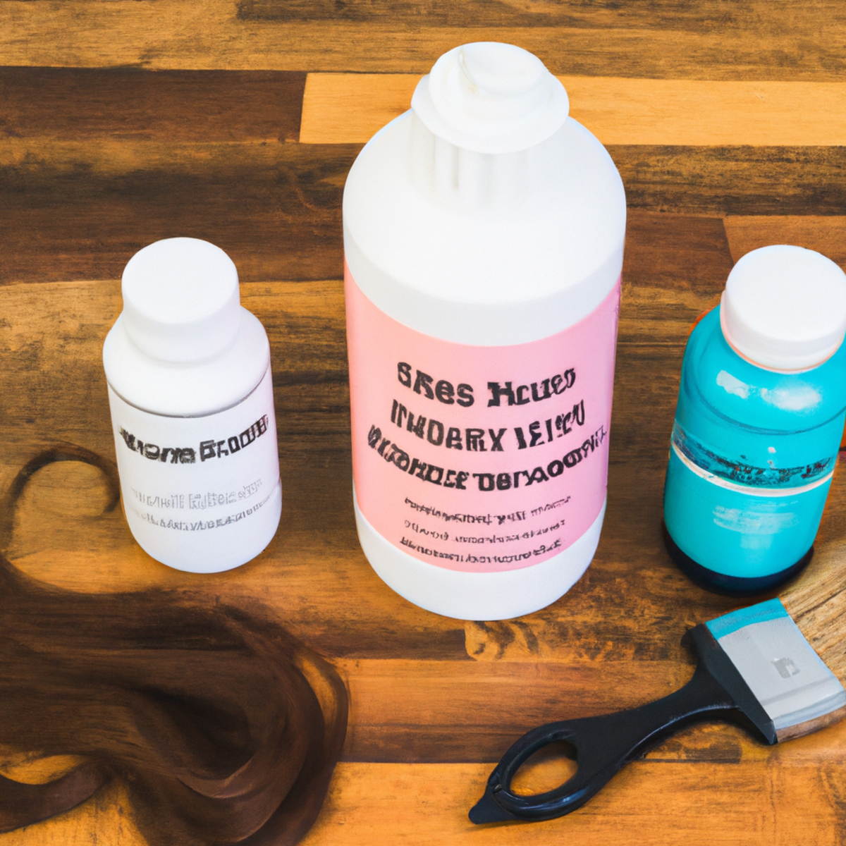 Hair care products on wooden table, including protein treatment and deep conditioning mask, emphasizing balance between protein and moisture for damaged hair.