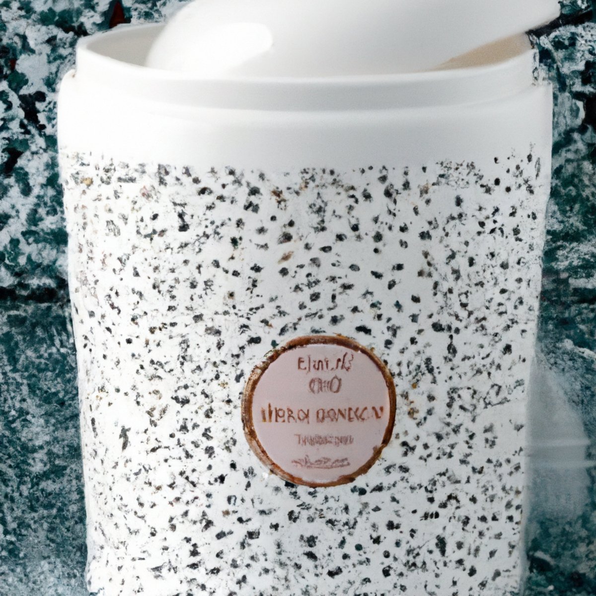Inner beauty - Porcelain jar with floral patterns, open to reveal creamy face mask. Flowers add elegance. Soft lighting emphasizes radiant complexion.