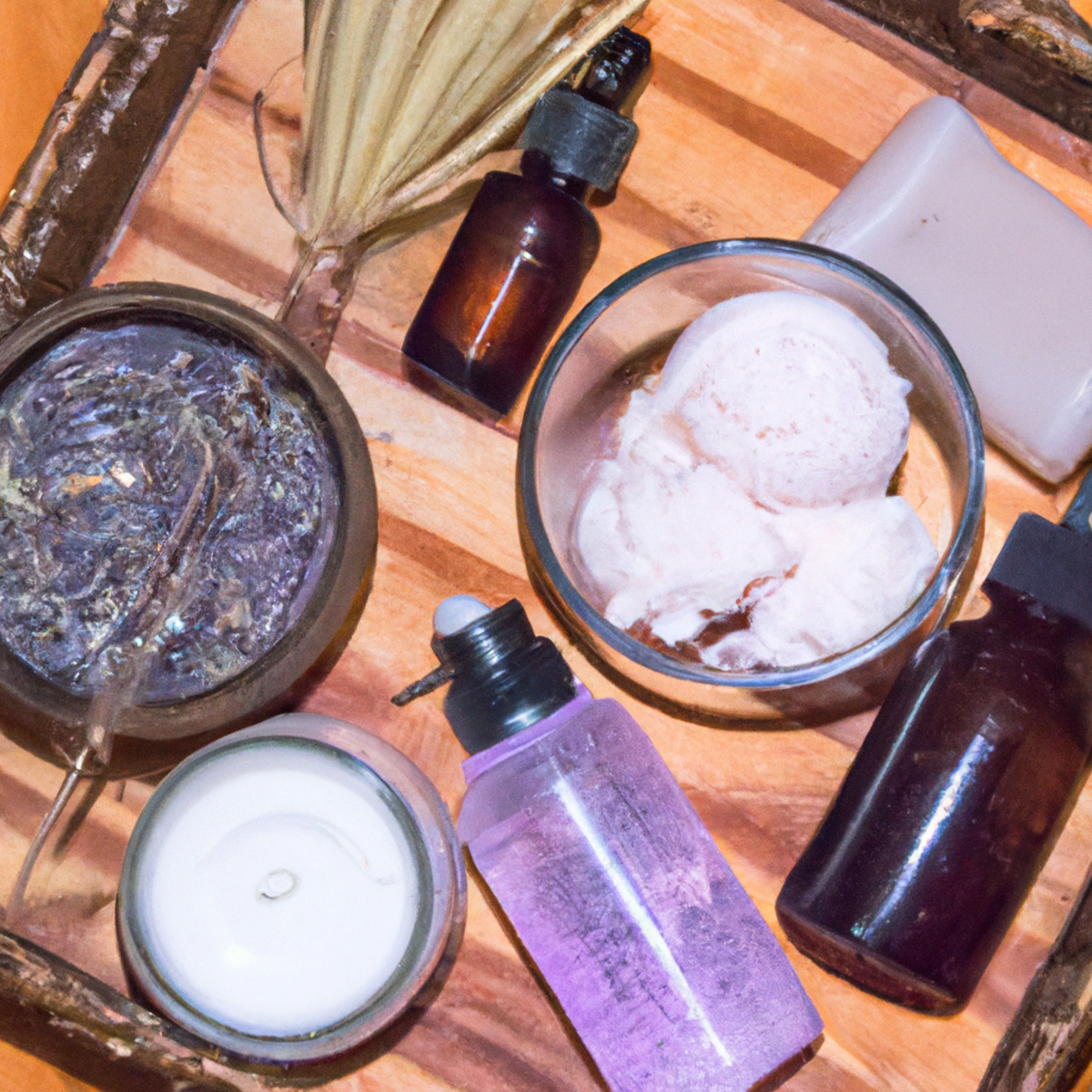 Get ready to glow with these all-natural skin care routines! From rosewater toner to exfoliating scrub, this wooden tray has everything you need for a healthy and radiant complexion. Say goodbye to harsh chemicals and hello to organic ingredients that will leave your skin feeling nourished and refreshed.