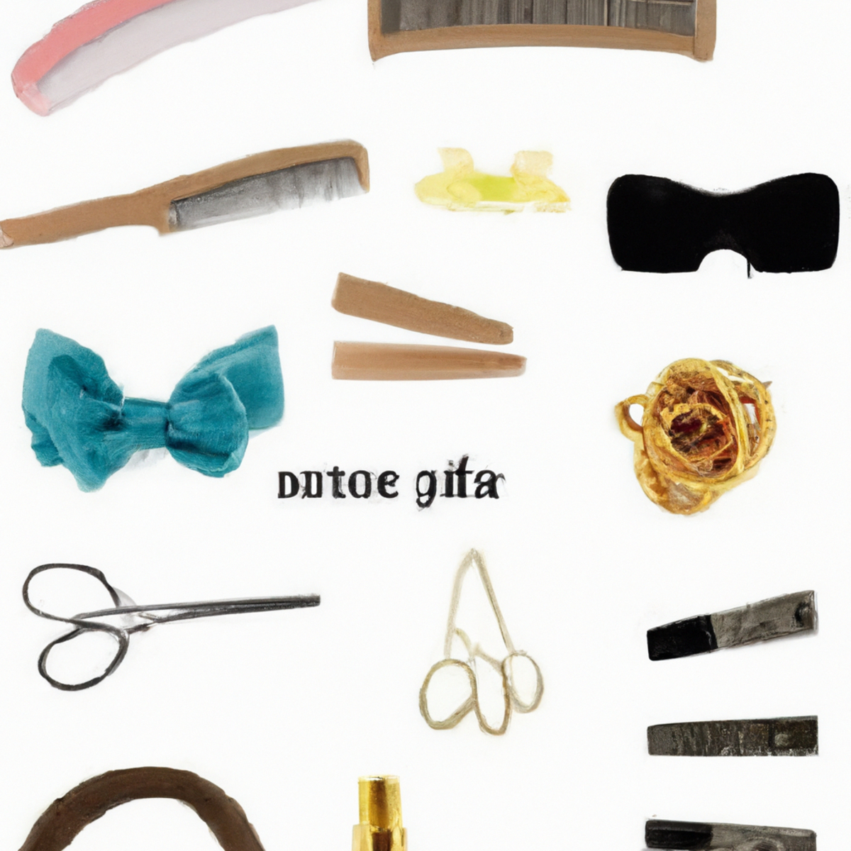 Assorted elegant hair accessories artfully arranged, highlighting quality and craftsmanship for effortlessly stylish hair.