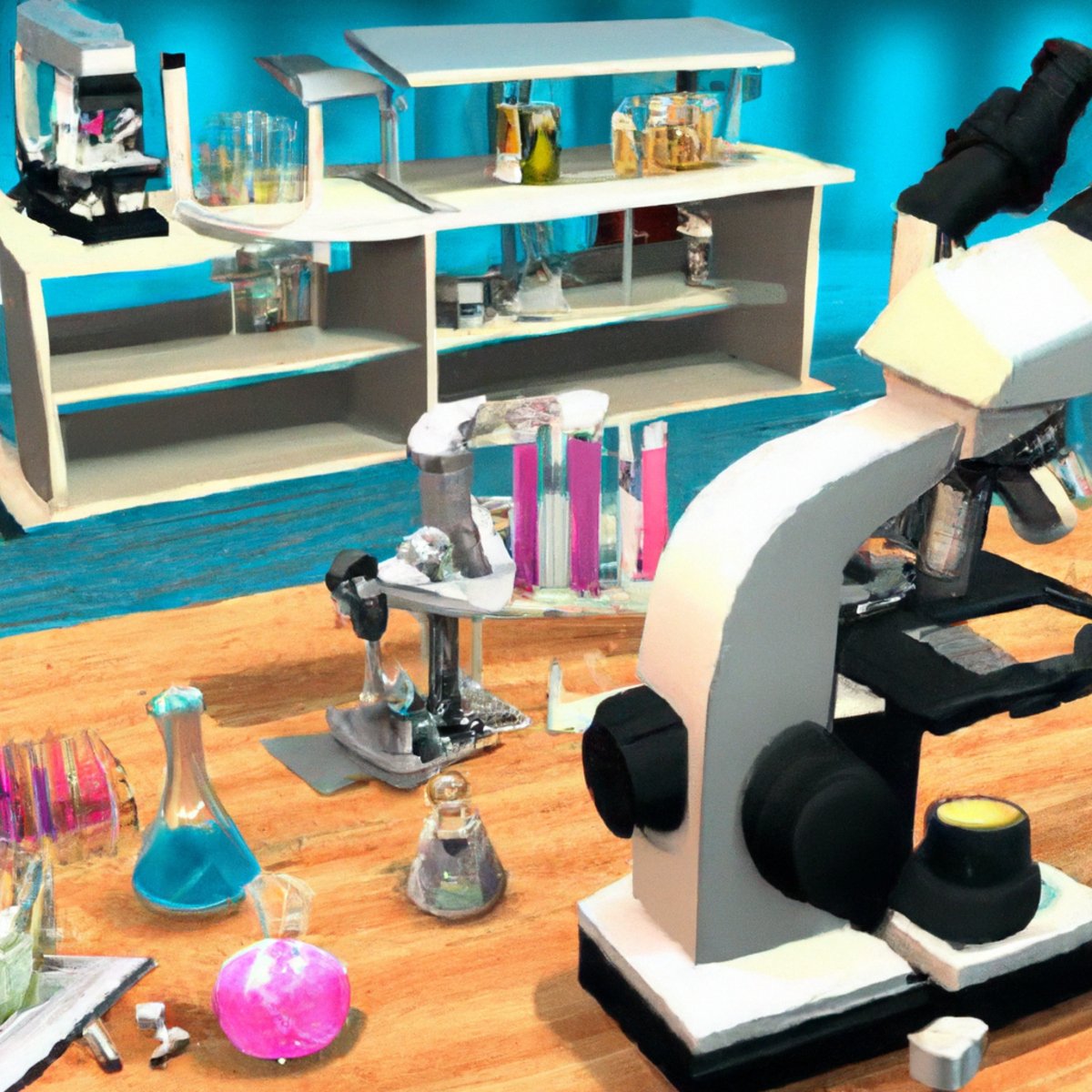 Well-equipped laboratory bench with scientific instruments, emphasizing precision in studying Erdheim-Chester Disease.