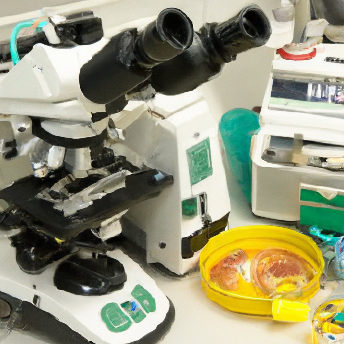 Lab equipment and tools for studying Hypohidrotic Ectodermal Dysplasia, highlighting scientific exploration and dedication.
