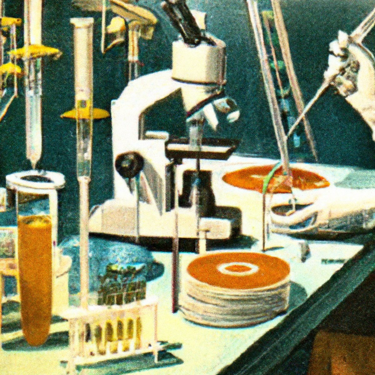 Well-equipped laboratory with scientific instruments neatly arranged, reflecting meticulous research on Erdheim-Chester Disease.