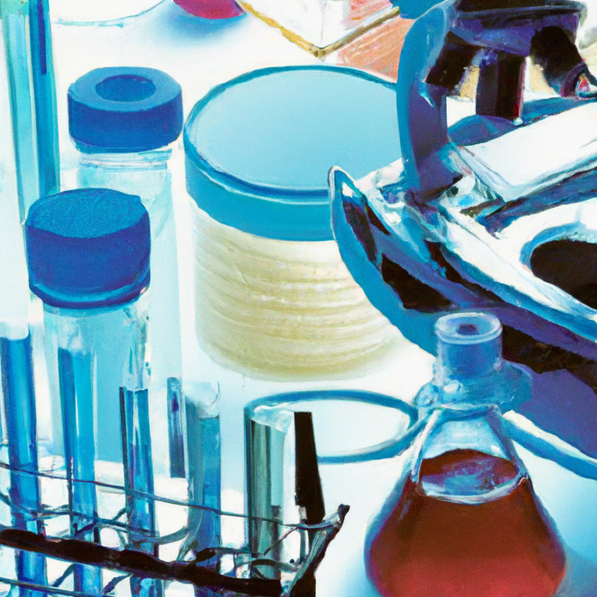 Scientific equipment in a lab setting, representing genetic research and analysis for Floating-Harbor Syndrome.