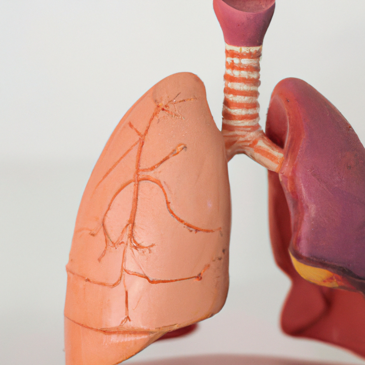 Detailed models of a healthy lung and a Primary Ciliary Dyskinesia (PCD)-affected lung.