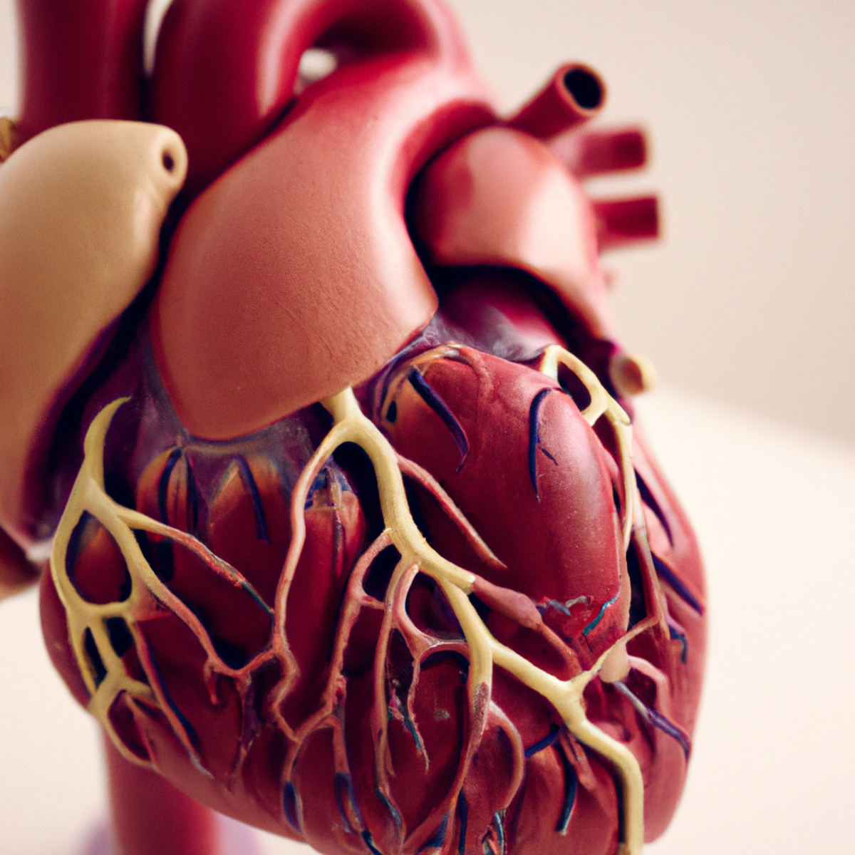 Close-up of detailed human heart model on white background, highlighting complexity and importance in understanding Fabry Disease.