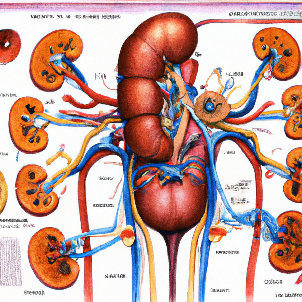 Close-up of detailed kidney model, showcasing structures and textures, complementing article on Bartter Syndrome.