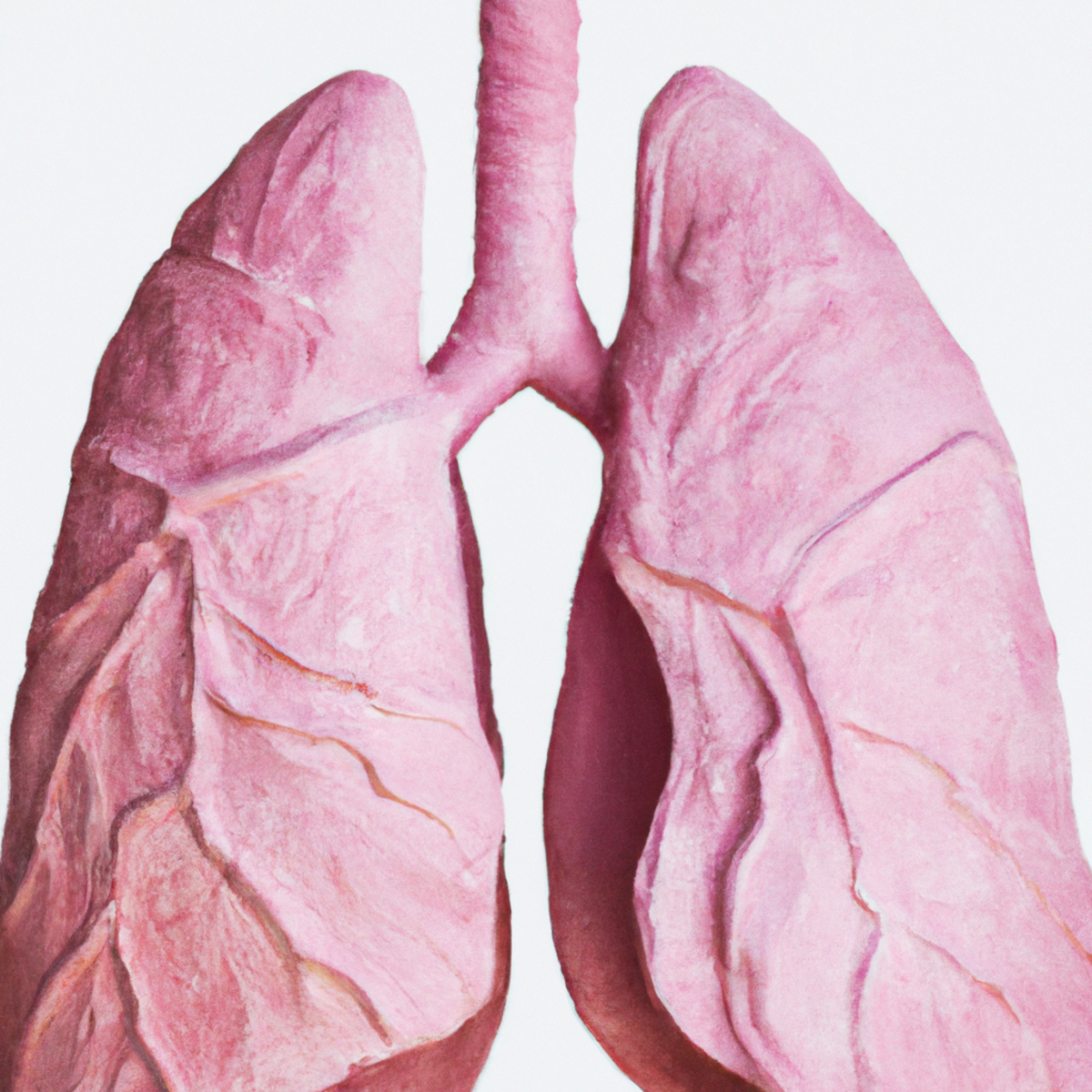 Detailed image of healthy lungs with sarcoidosis nodules and a stethoscope.