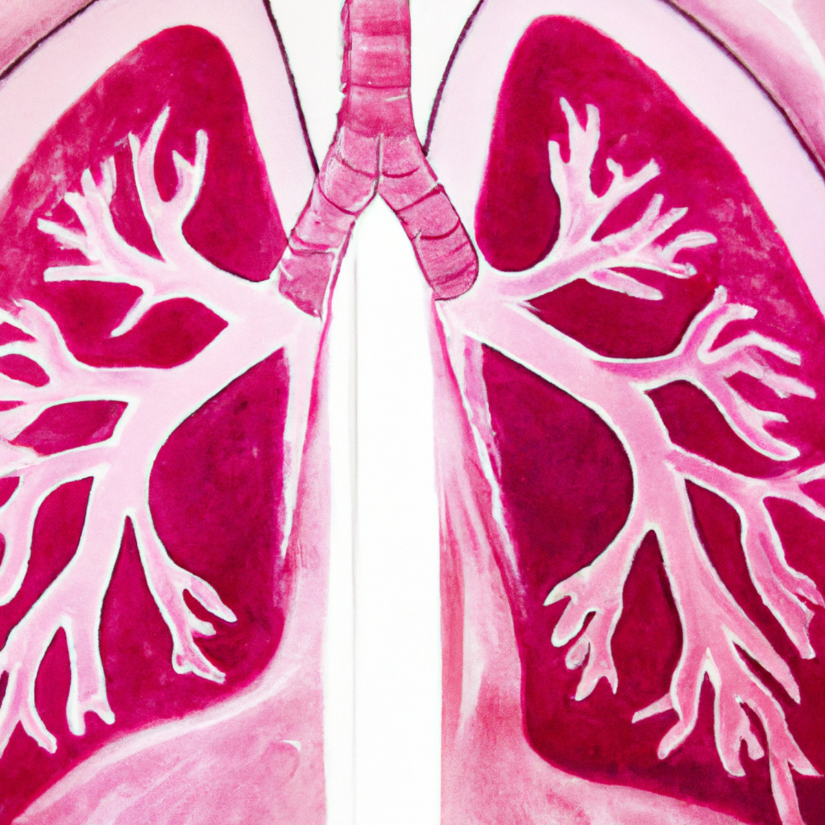 Close-up of healthy lungs, vibrant pink hue, intricate network of blood vessels and airways, devoid of human presence -Lymphangioleiomyomatosis (LAM)