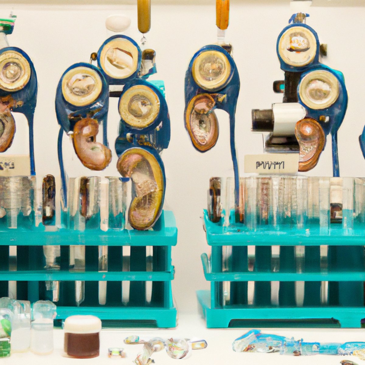 Scientific equipment on lab bench, symbolizing precision and research in unraveling mysteries of Bartter Syndrome.