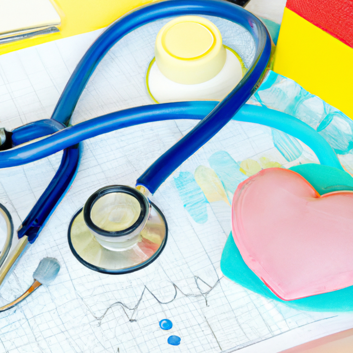Medical tools and equipment symbolize heart protection strategies - Kawasaki Disease