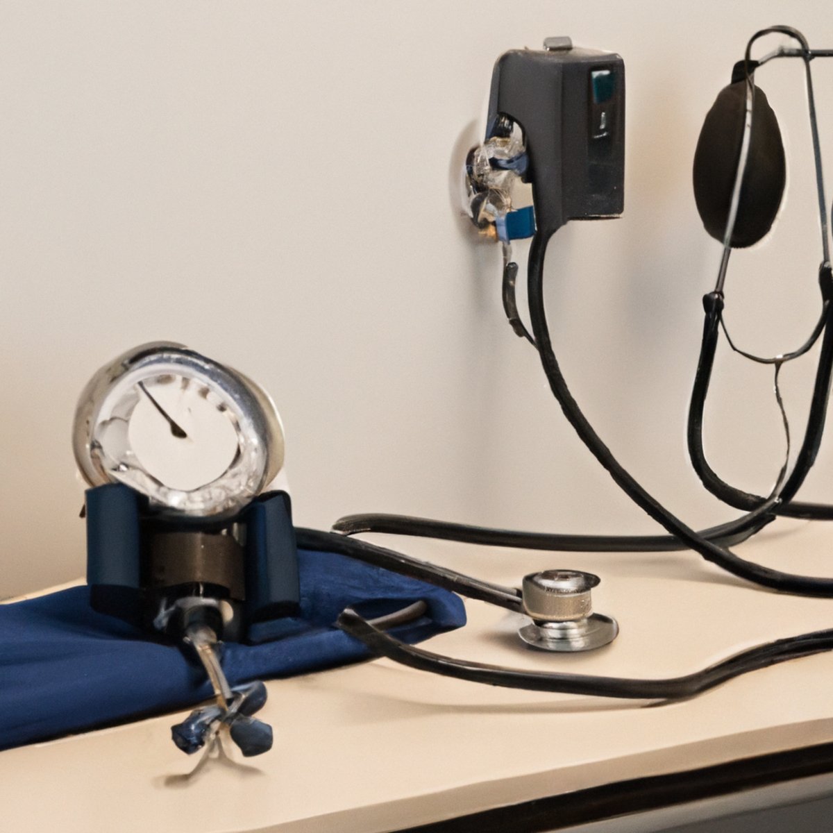 Medical equipment and tools in an organized examination room, highlighting the connection between Felty Syndrome and Rheumatoid Arthritis.