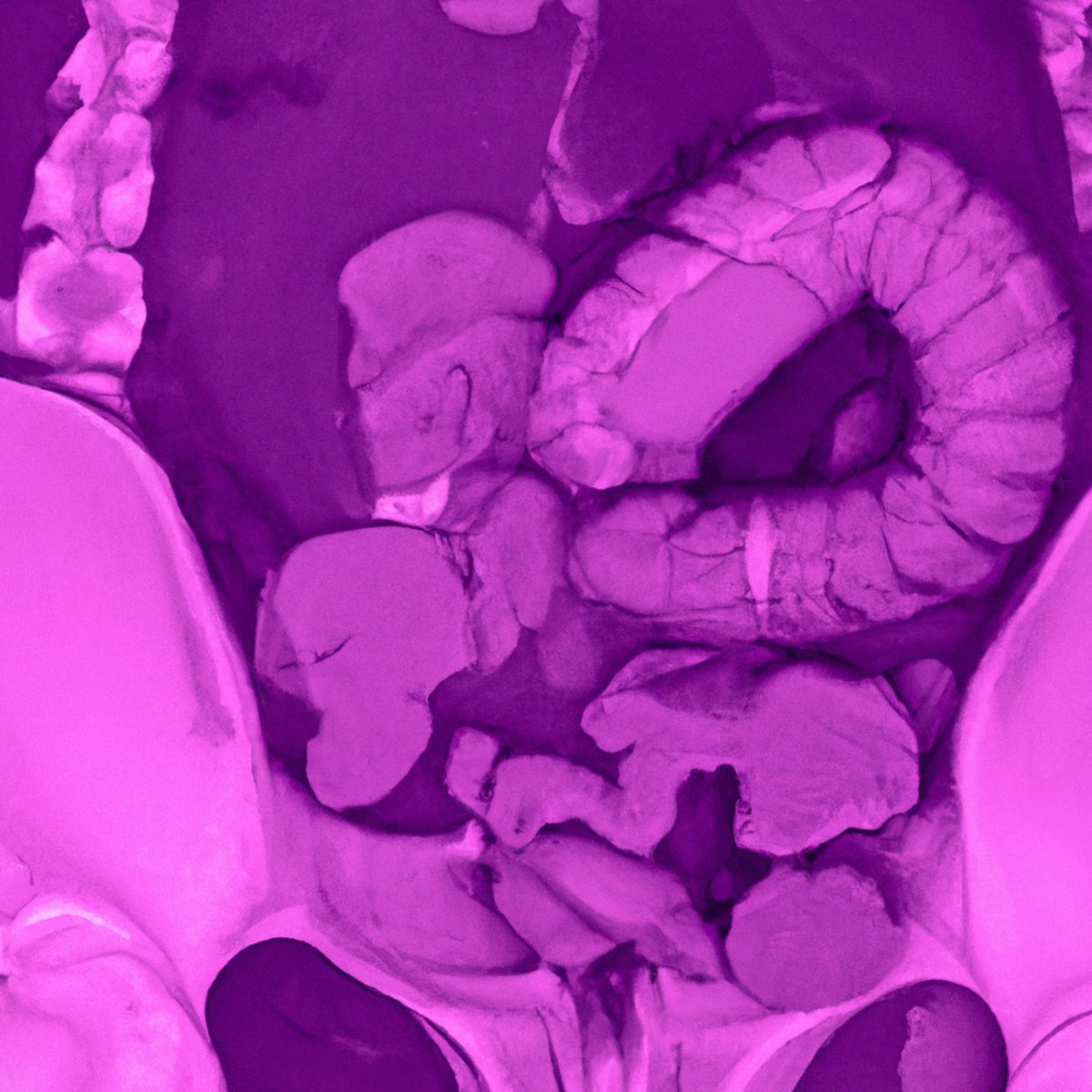 Close-up view of human stomach with dilated blood vessels in gastric antrum, illustrating Gastric Antral Vascular Ectasia (GAVE).