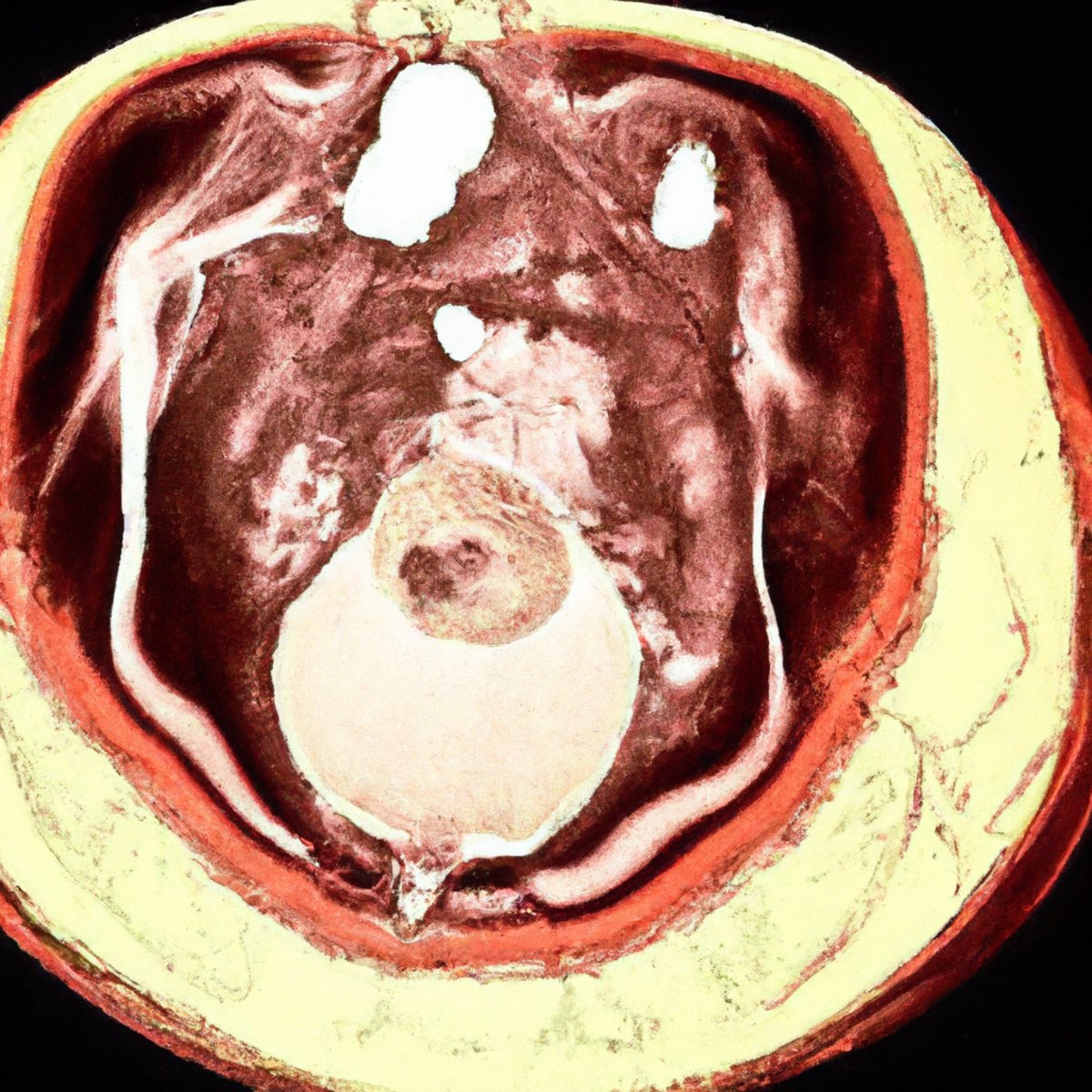 Close-up of porcelain gallbladder specimen, showcasing intricate details and unique shape, providing visual insight into rare medical phenomenon.