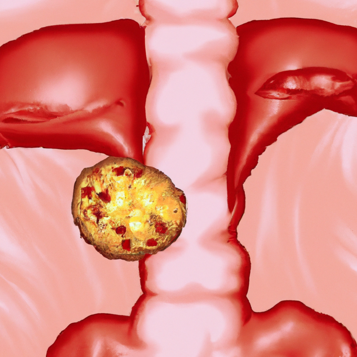 Inflamed gallbladder affected by Xanthogranulomatous Cholecystitis, showcasing distinct yellowish appearance and anatomical structures.